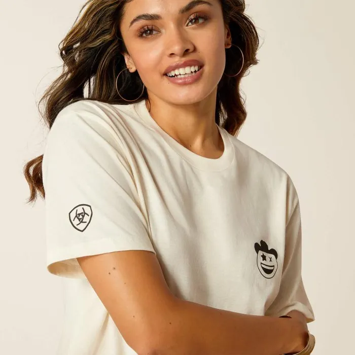 Women TShirts and Tops Ariat Ariat X Milton Menasco TShirt Off White