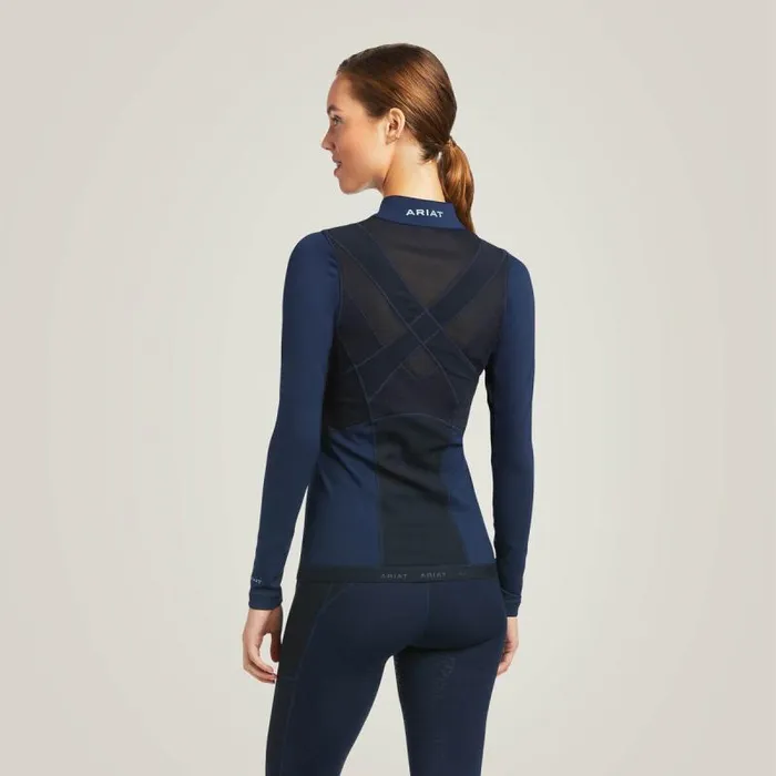 Women TShirts and Tops Ariat Ascent 14 Zip Baselayer Navy Women TShirts and Tops Ariat Ascent 14 Zip Baselayer Navy