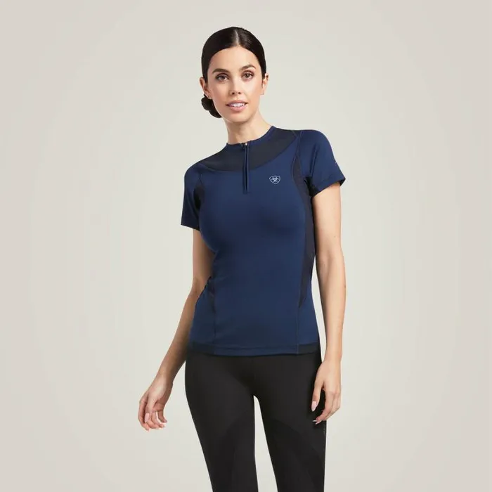 Women TShirts and Tops Ariat Ascent Crew Baselayer Navy