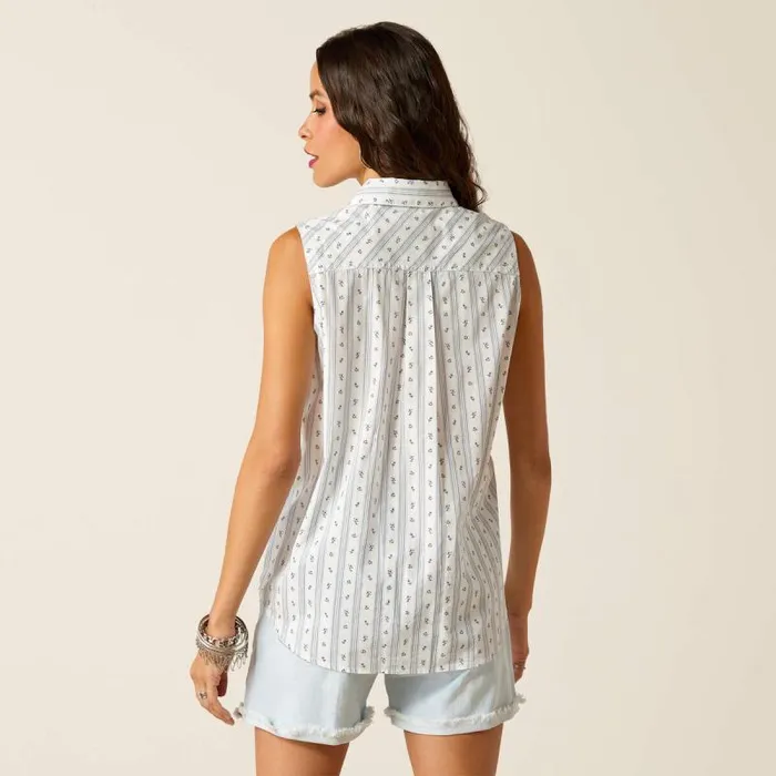 Women TShirts and Tops Ariat Billie Jean Shirt Mama039s Floral Stripe