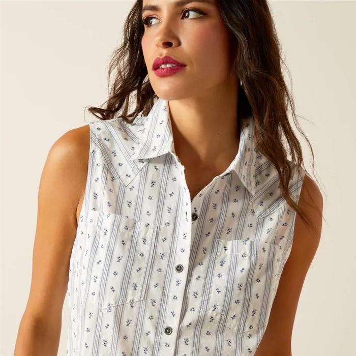 Women TShirts and Tops Ariat Billie Jean Shirt Mama039s Floral Stripe