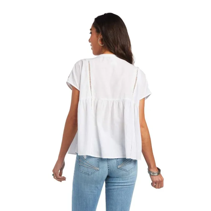 Women TShirts and Tops Ariat Billie Tunic White Women TShirts and Tops Ariat Billie Tunic White