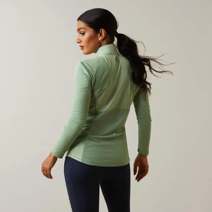 Women TShirts and Tops Ariat Breathe 14 Zip Baselayer Basil Women TShirts and Tops Ariat Breathe 14 Zip Baselayer Basil