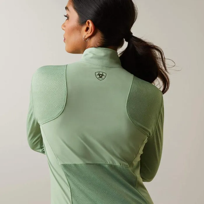 Women TShirts and Tops Ariat Breathe 14 Zip Baselayer Basil Women TShirts and Tops Ariat Breathe 14 Zip Baselayer Basil