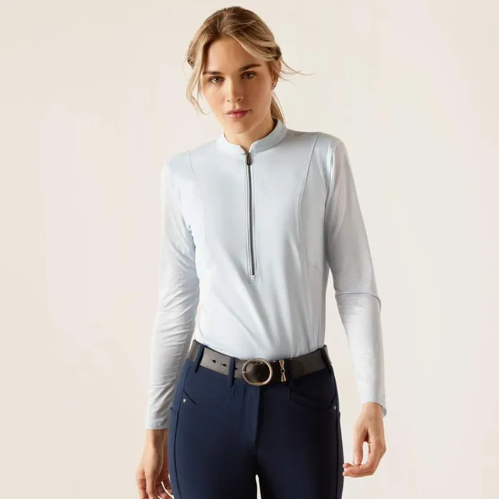 Women TShirts and Tops Ariat Breathe 14 Zip Baselayer Skyride