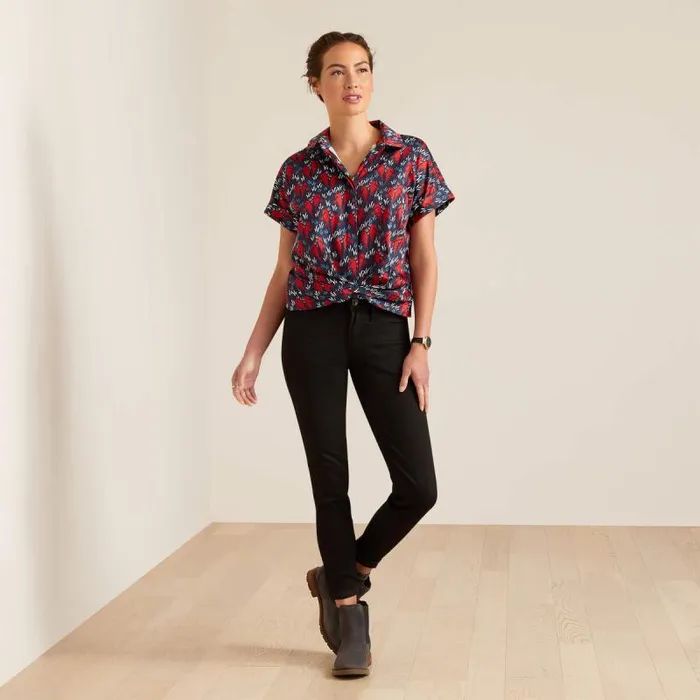 Women TShirts and Tops Ariat Brookside Shirt Mod Horse Women TShirts and Tops Ariat Brookside Shirt Mod Horse
