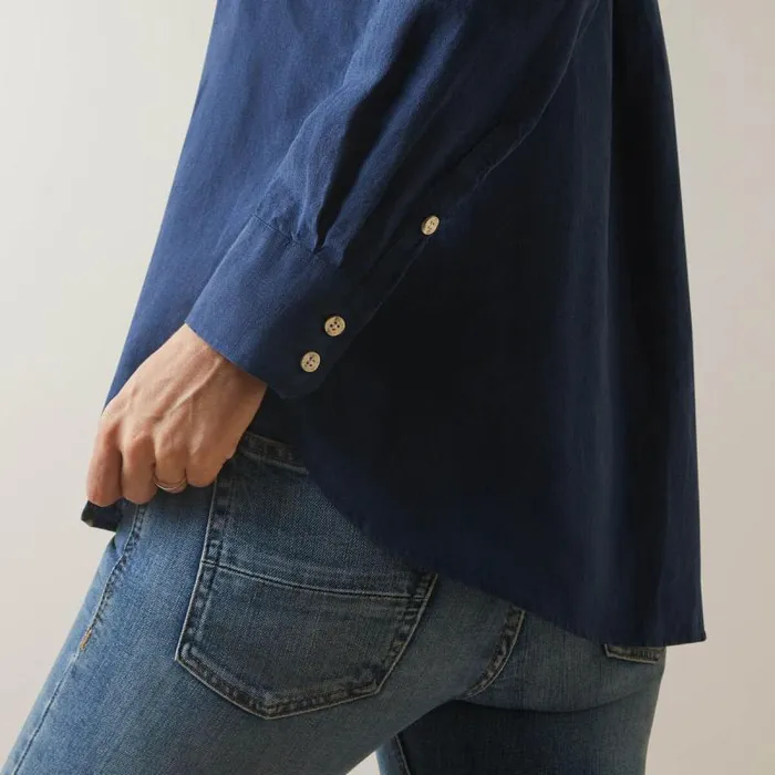 Women TShirts and Tops Ariat Cazadero Blouse Navy Women TShirts and Tops Ariat Cazadero Blouse Navy