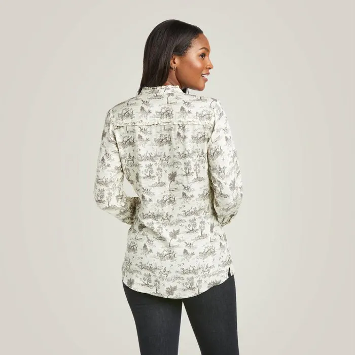 Women TShirts and Tops Ariat Clara Blouse Vanilla Toile