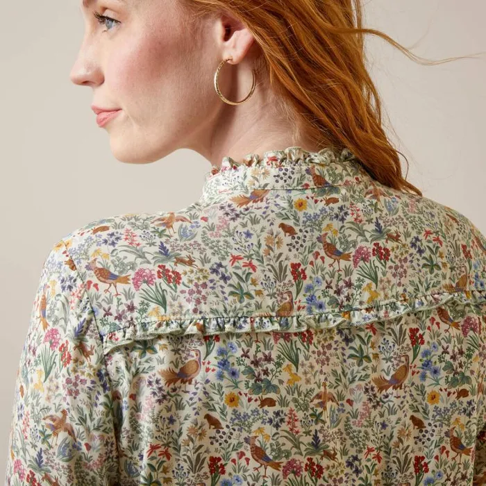 Women TShirts and Tops Ariat Clarion Blouse Bird Print