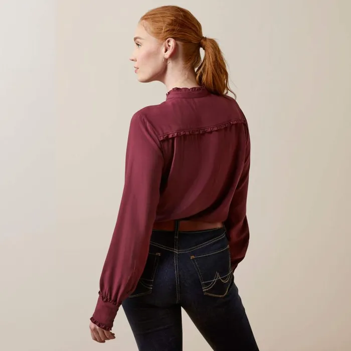 Women TShirts and Tops Ariat Clarion Blouse Tawny Port Women TShirts and Tops Ariat Clarion Blouse Tawny Port