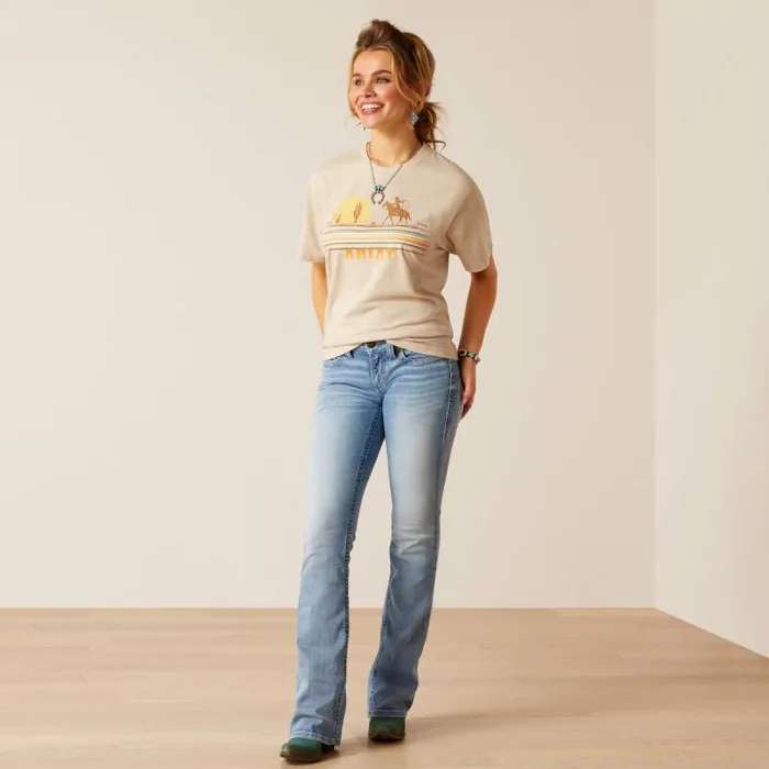 Women TShirts and Tops Ariat Cowgirl Desert TShirt Oatmeal Heather Women TShirts and Tops Ariat Cowgirl Desert TShirt Oatmeal Heather