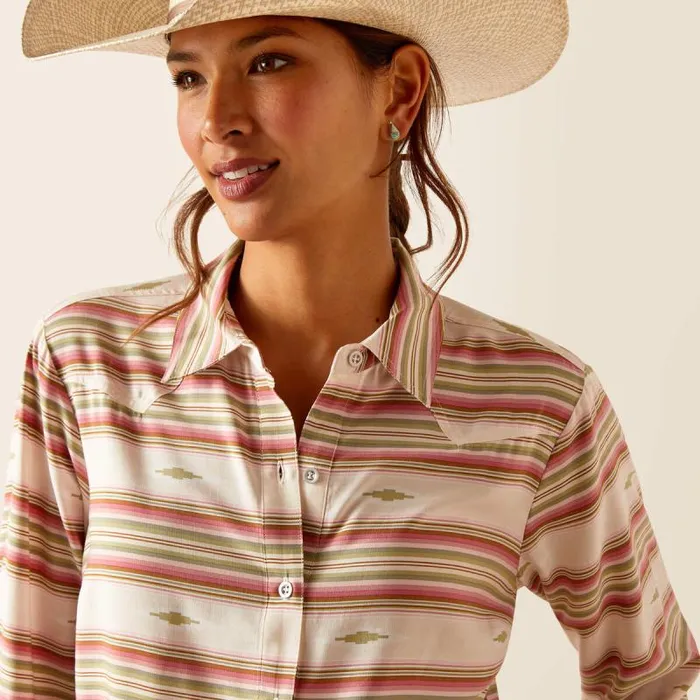 Women TShirts and Tops Ariat Crowheart Shirt Desert Serape Women TShirts and Tops Ariat Crowheart Shirt Desert Serape