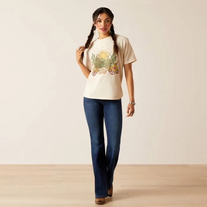 Women TShirts and Tops Ariat Desert Dreaming TShirt Natural