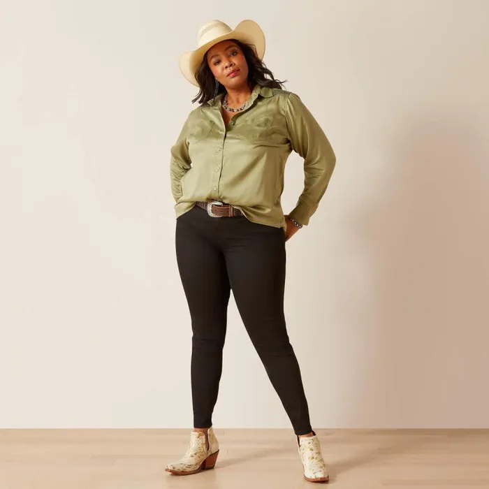 Women TShirts and Tops Ariat Erika Shirt Sage Green Women TShirts and Tops Ariat Erika Shirt Sage Green