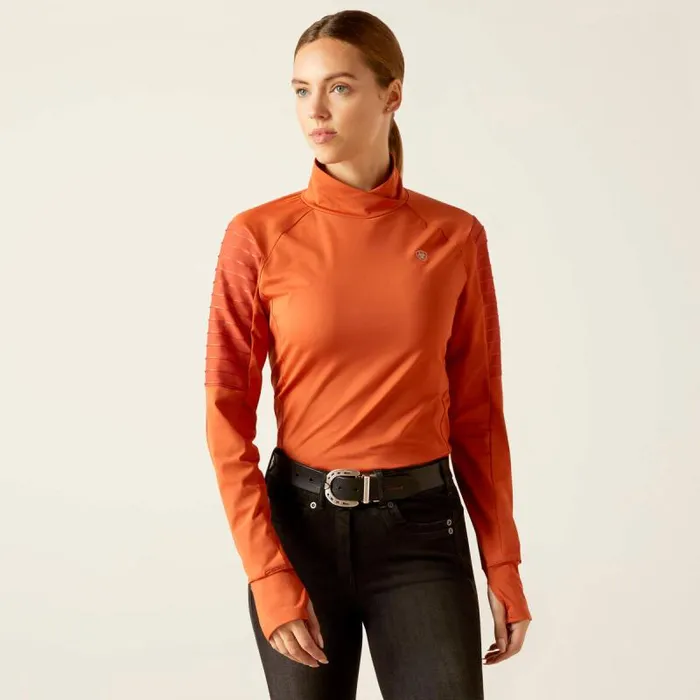 Women TShirts and Tops Ariat Facet Baselayer Burnt Brick