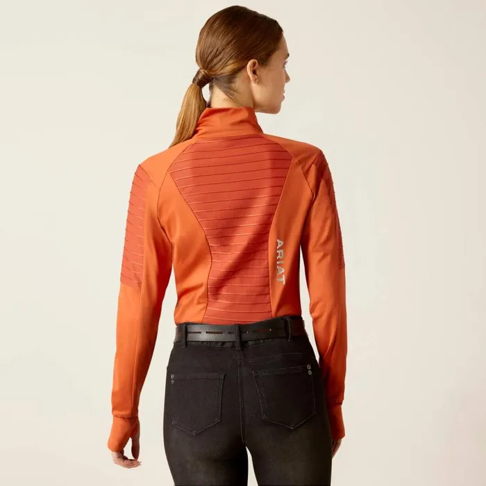Women TShirts and Tops Ariat Facet Baselayer Burnt Brick