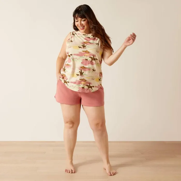 Women TShirts and Tops Ariat Hawaiian Tank Oatmeal Heather Women TShirts and Tops Ariat Hawaiian Tank Oatmeal Heather