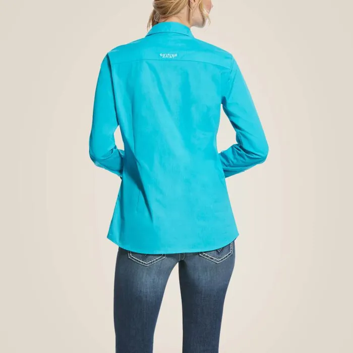 Women TShirts and Tops Ariat Kirby Stretch Shirt Bluebird Women TShirts and Tops Ariat Kirby Stretch Shirt Bluebird