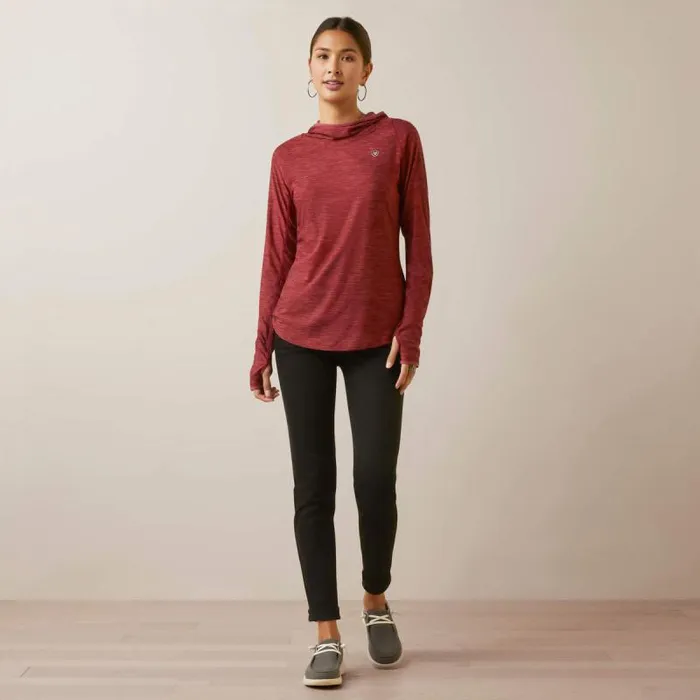 Women TShirts and Tops Ariat Laguna Hoodie Burnt Russet