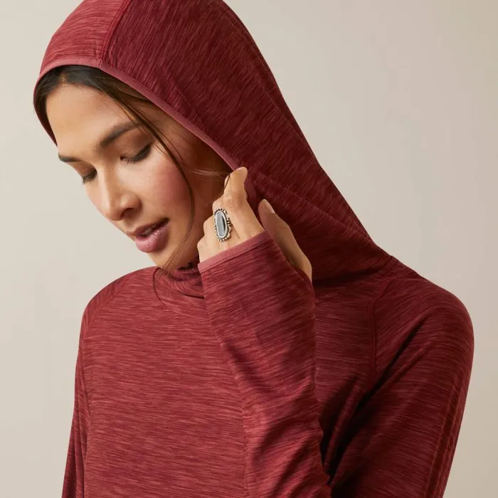 Women TShirts and Tops Ariat Laguna Hoodie Burnt Russet