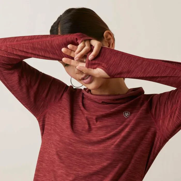 Women TShirts and Tops Ariat Laguna Hoodie Burnt Russet
