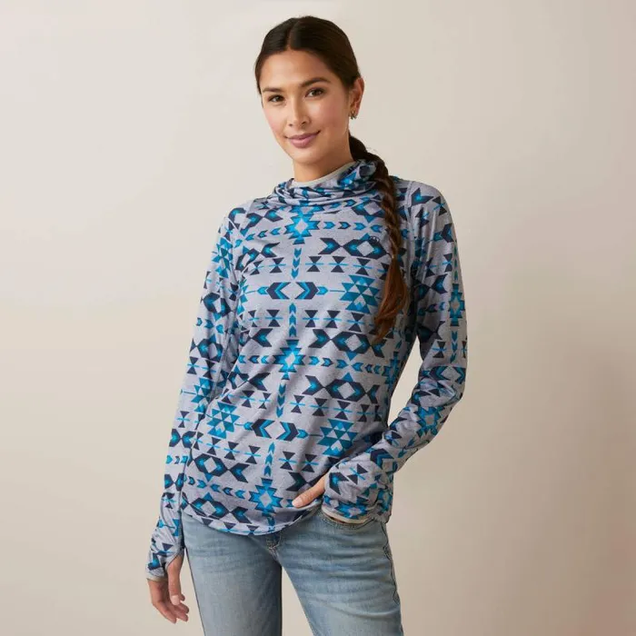 Women TShirts and Tops Ariat Laguna Hoodie Riverton Print
