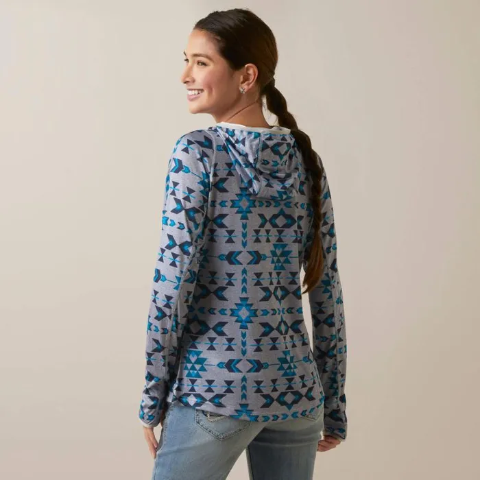 Women TShirts and Tops Ariat Laguna Hoodie Riverton Print