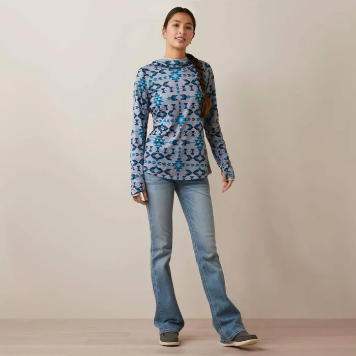 Women TShirts and Tops Ariat Laguna Hoodie Riverton Print
