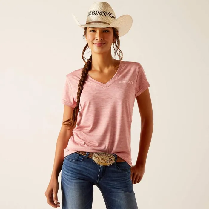 Women TShirts and Tops Ariat Laguna Logo Top Dusty Rose Women TShirts and Tops Ariat Laguna Logo Top Dusty Rose