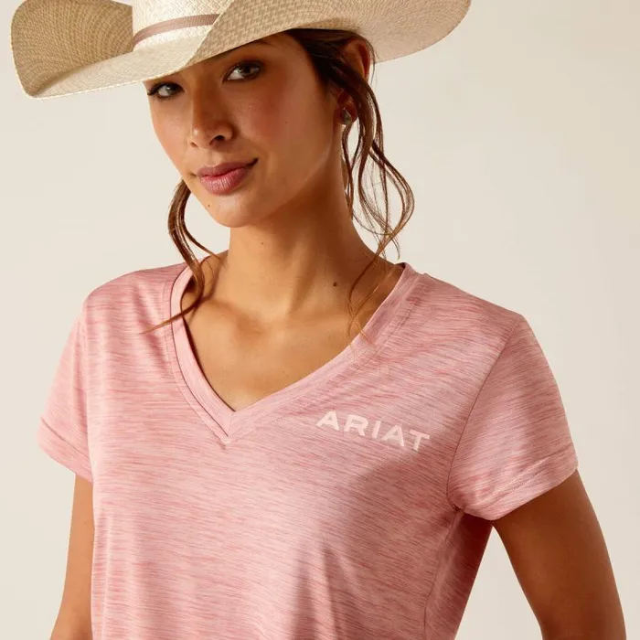 Women TShirts and Tops Ariat Laguna Logo Top Dusty Rose Women TShirts and Tops Ariat Laguna Logo Top Dusty Rose
