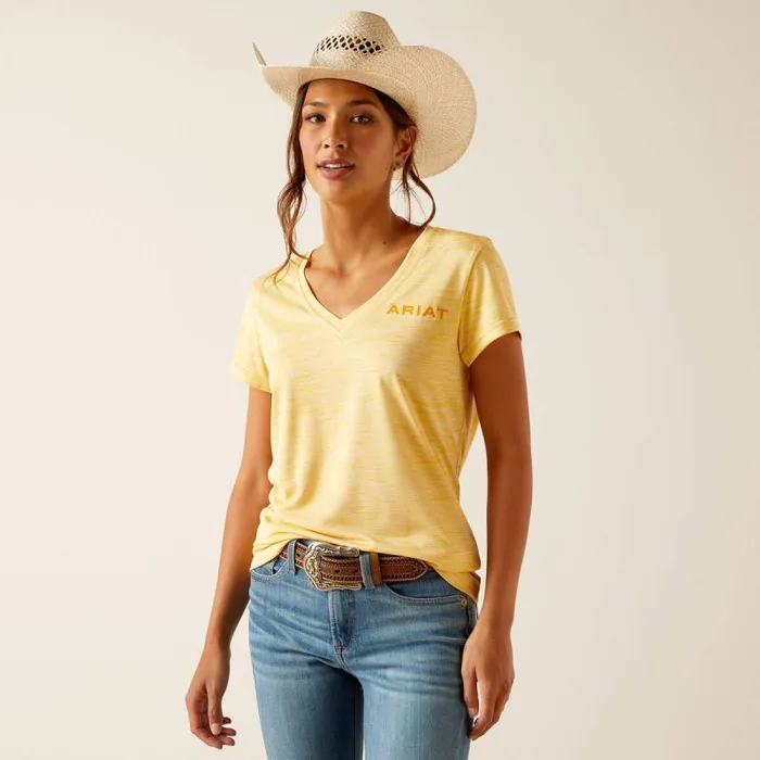Women TShirts and Tops Ariat Laguna Logo Top Jojoba Women TShirts and Tops Ariat Laguna Logo Top Jojoba