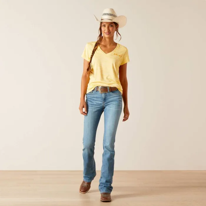 Women TShirts and Tops Ariat Laguna Logo Top Jojoba Women TShirts and Tops Ariat Laguna Logo Top Jojoba