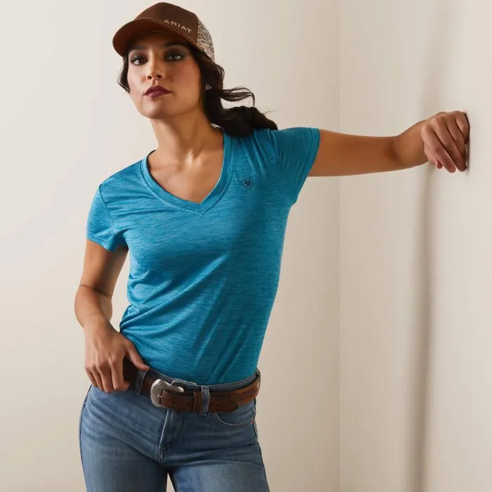 Women TShirts and Tops Ariat Laguna Patriot TShirt Mosaic Blue Women TShirts and Tops Ariat Laguna Patriot TShirt Mosaic Blue
