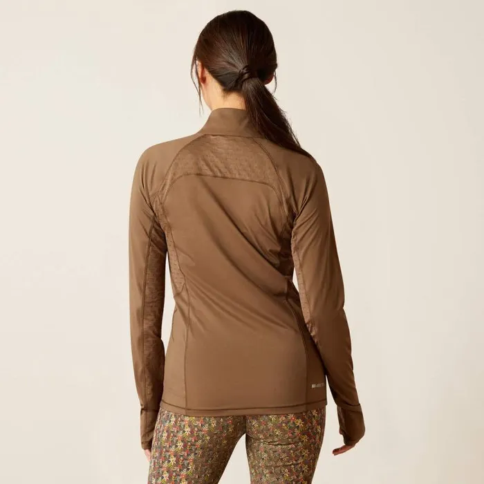 Women TShirts and Tops Ariat Lowell 20 14 Zip Baselayer Canteen