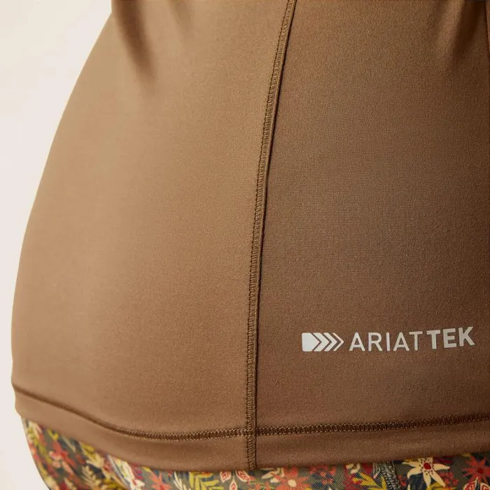 Women TShirts and Tops Ariat Lowell 20 14 Zip Baselayer Canteen