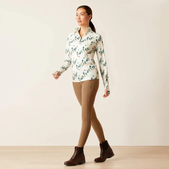 Women TShirts and Tops Ariat Lowell 20 14 Zip Baselayer Forest Ride
