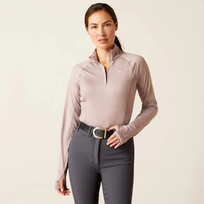 Women TShirts and Tops Ariat Lowell 20 14 Zip Baselayer Quail