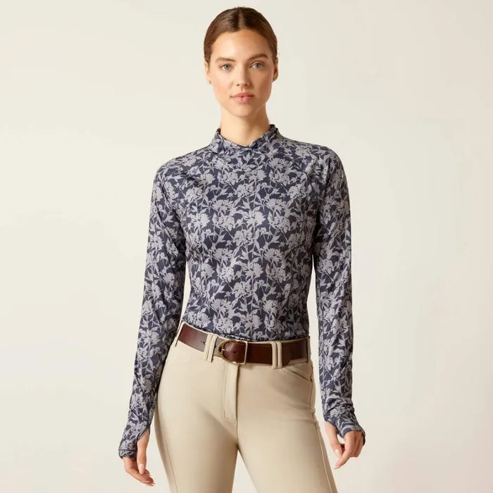 Women TShirts and Tops Ariat Lowell Wrap Baselayer Block Flower