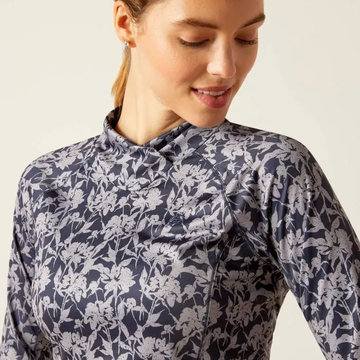 Women TShirts and Tops Ariat Lowell Wrap Baselayer Block Flower Women TShirts and Tops Ariat Lowell Wrap Baselayer Block Flower