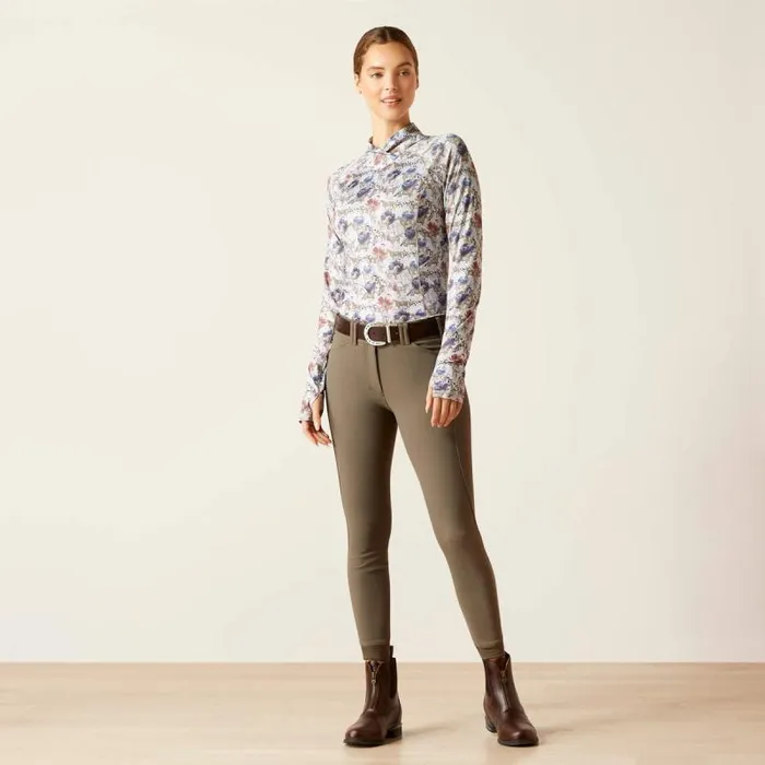Women TShirts and Tops Ariat Lowell Wrap Baselayer Equine Floral
