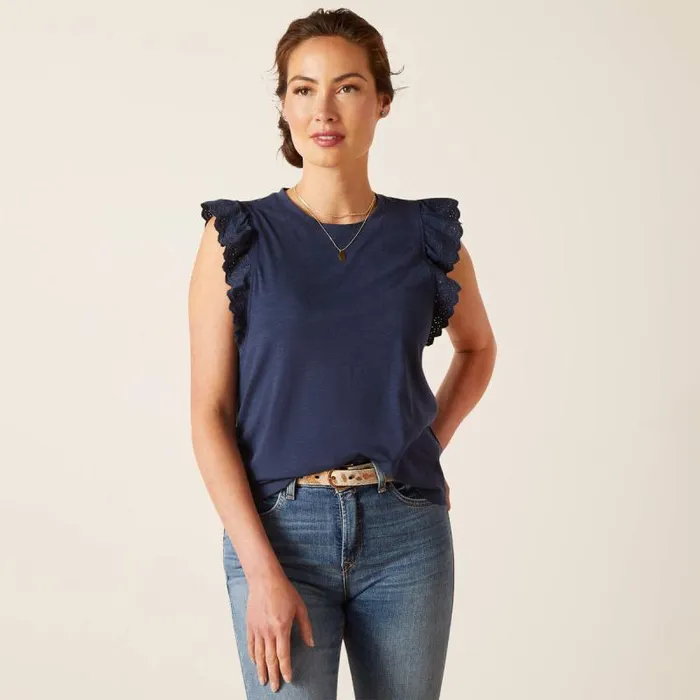 Women TShirts and Tops Ariat Ludlow Top Navy