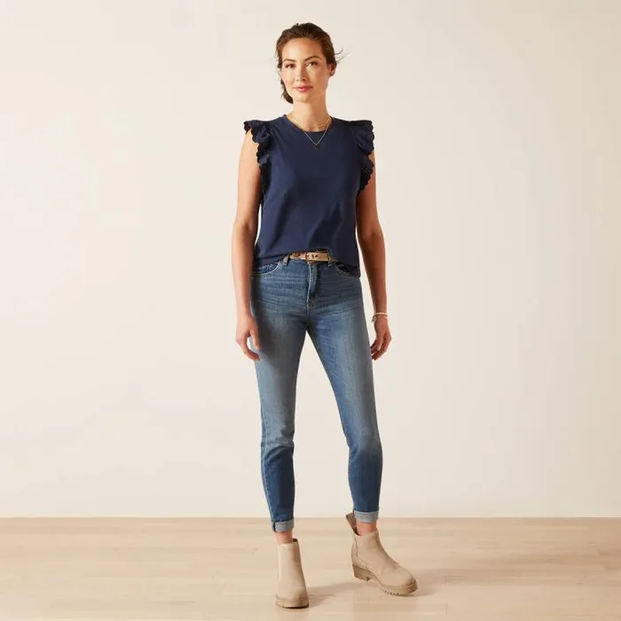 Women TShirts and Tops Ariat Ludlow Top Navy