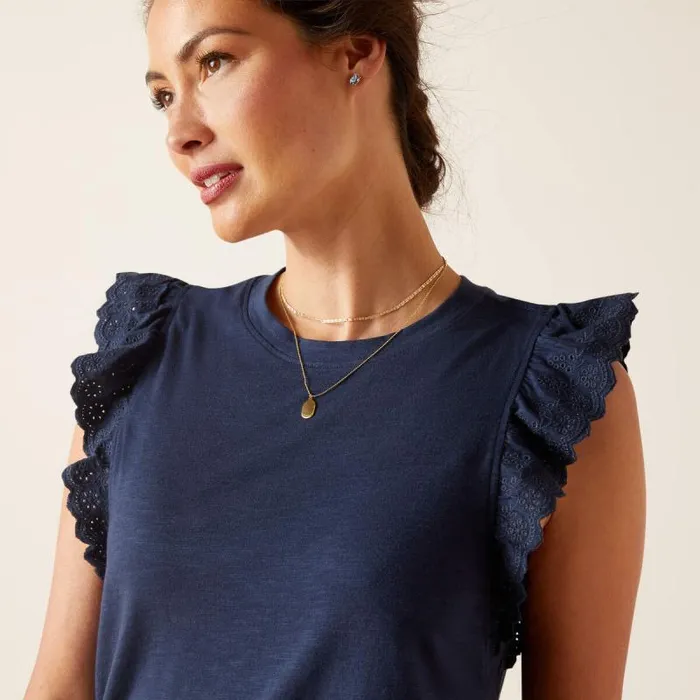 Women TShirts and Tops Ariat Ludlow Top Navy