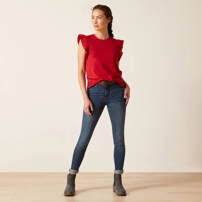 Women TShirts and Tops Ariat Ludlow Top Scooter Women TShirts and Tops Ariat Ludlow Top Scooter