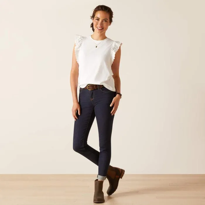 Women TShirts and Tops Ariat Ludlow Top White Women TShirts and Tops Ariat Ludlow Top White