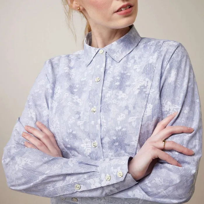 Women TShirts and Tops Ariat Muir Blouse Blue Jacquard Women TShirts and Tops Ariat Muir Blouse Blue Jacquard