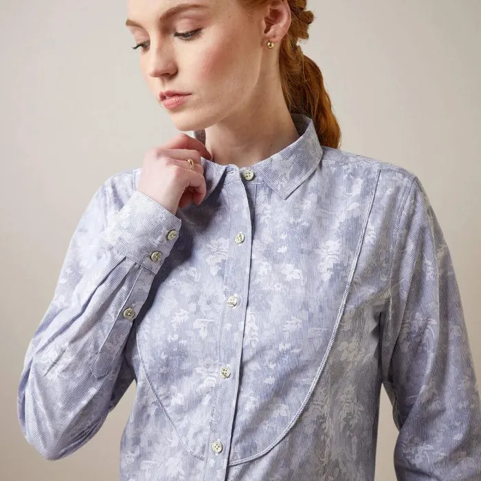 Women TShirts and Tops Ariat Muir Blouse Blue Jacquard Women TShirts and Tops Ariat Muir Blouse Blue Jacquard
