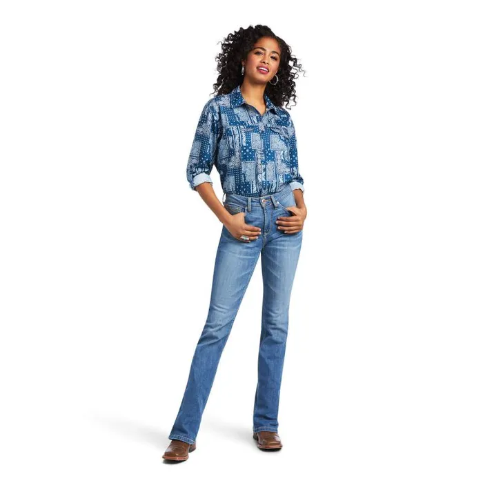 Women TShirts and Tops Ariat Outbound VentTEK Stretch Shirt Tile Paisley Women TShirts and Tops Ariat Outbound VentTEK Stretch Shirt Tile Paisley