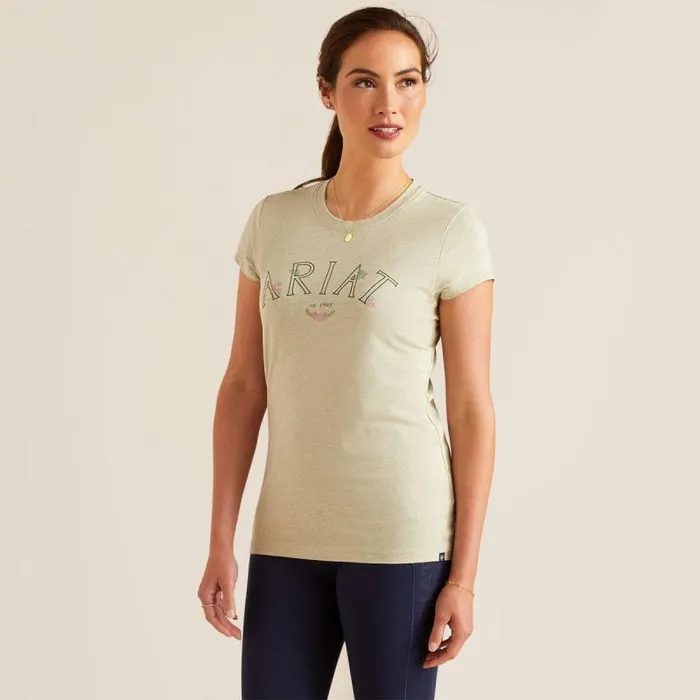 Women TShirts and Tops Ariat Posey TShirt Heather Laurel Green