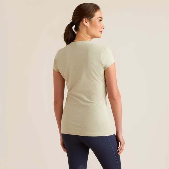 Women TShirts and Tops Ariat Posey TShirt Heather Laurel Green